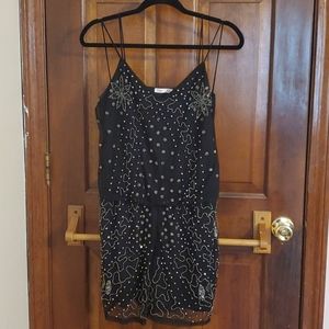 Black and Beaded Romper